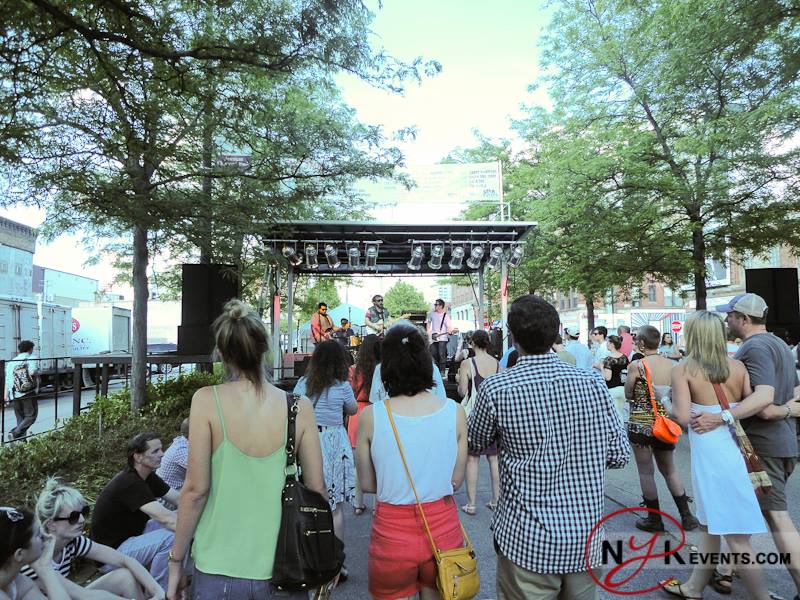 One of the stages at the Taste of Randolph. Photo by Becky Neems from Nowyouknowevents.com