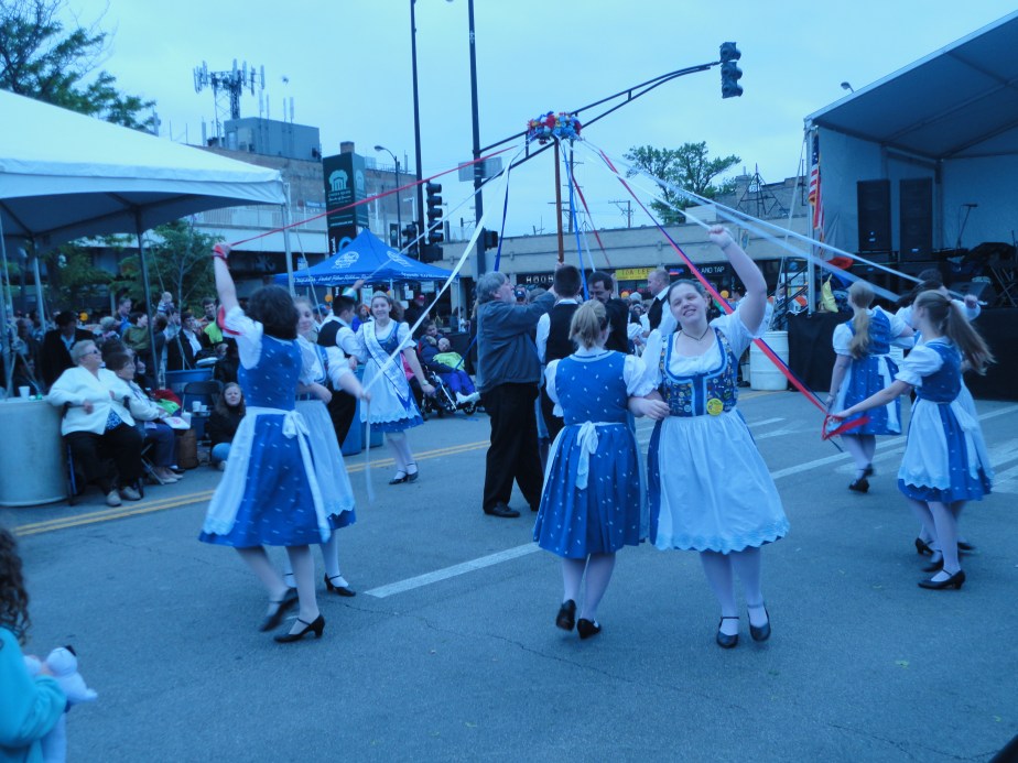 The Maypole dance. Photo by Becky Neems